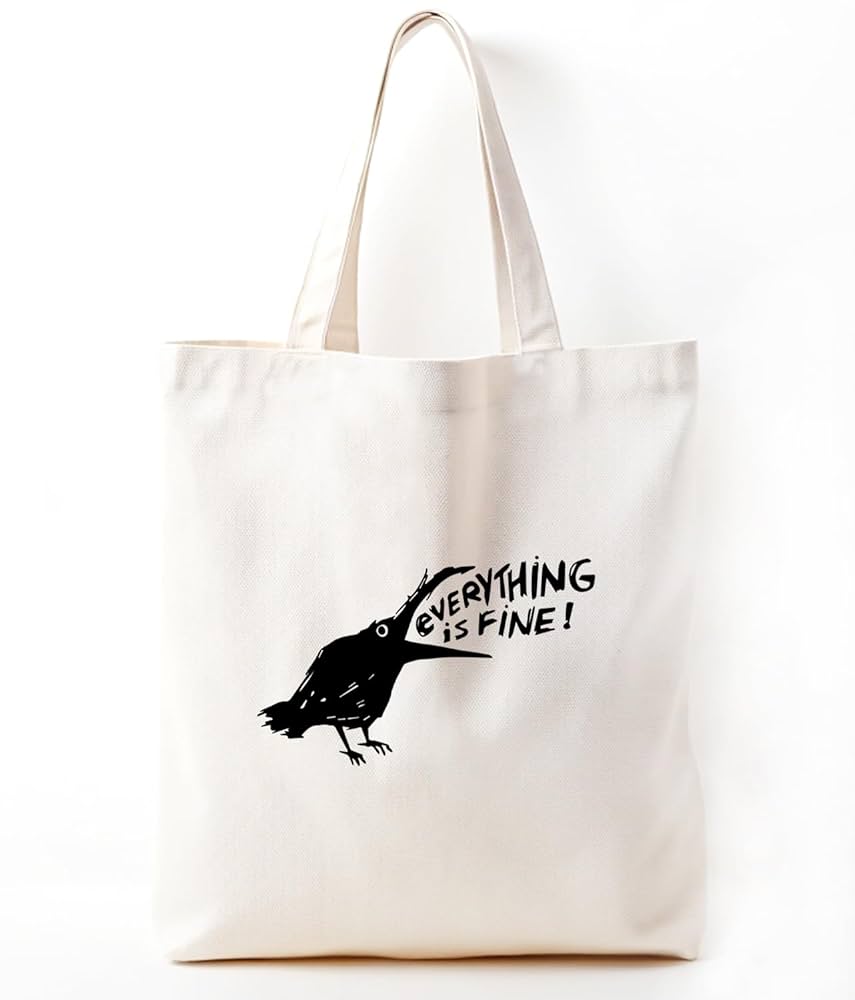 Amazon.com - Zeghk Crow Canvas Tote Bag for Women, Crow